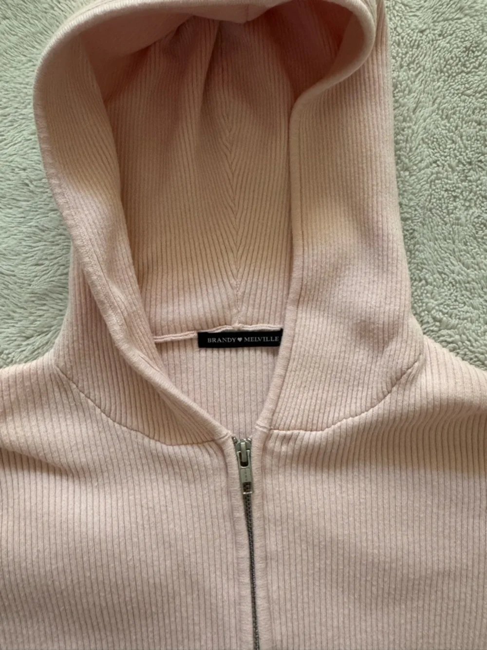 Brandy melville ribbed hoodie - Picture 2 of 3